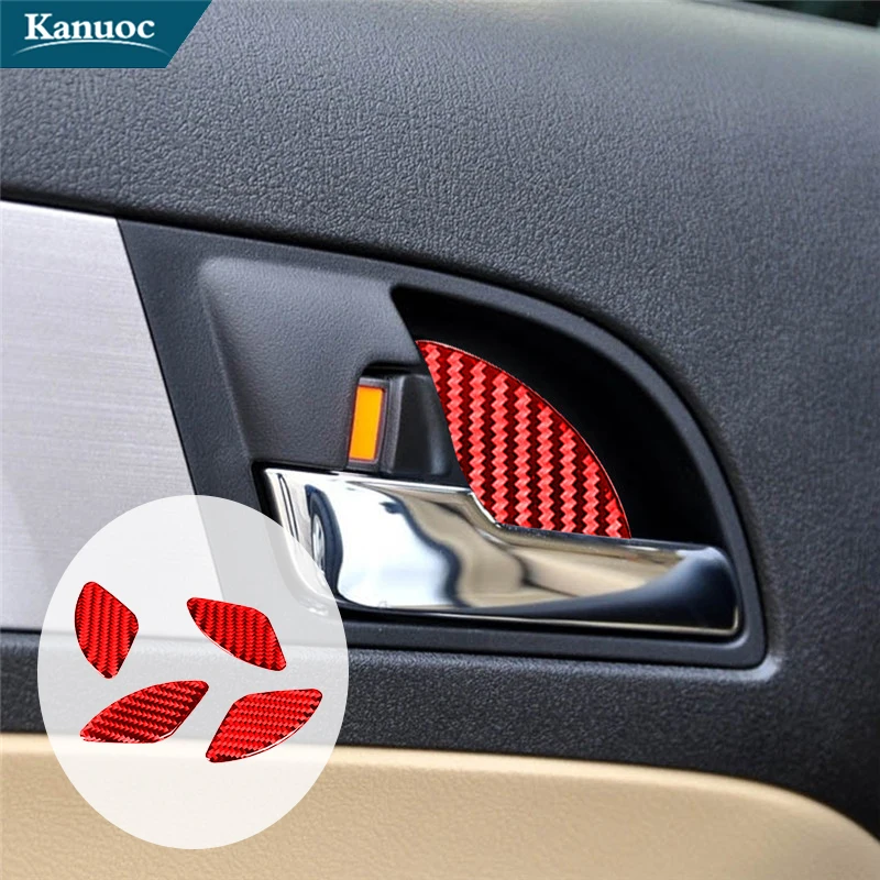 

Car Interior Decorative Accessories Carbon Fiber Inner Door Bowl Stickers Cover Trim For Honda CRV 2007 2008 2009 2010 2011