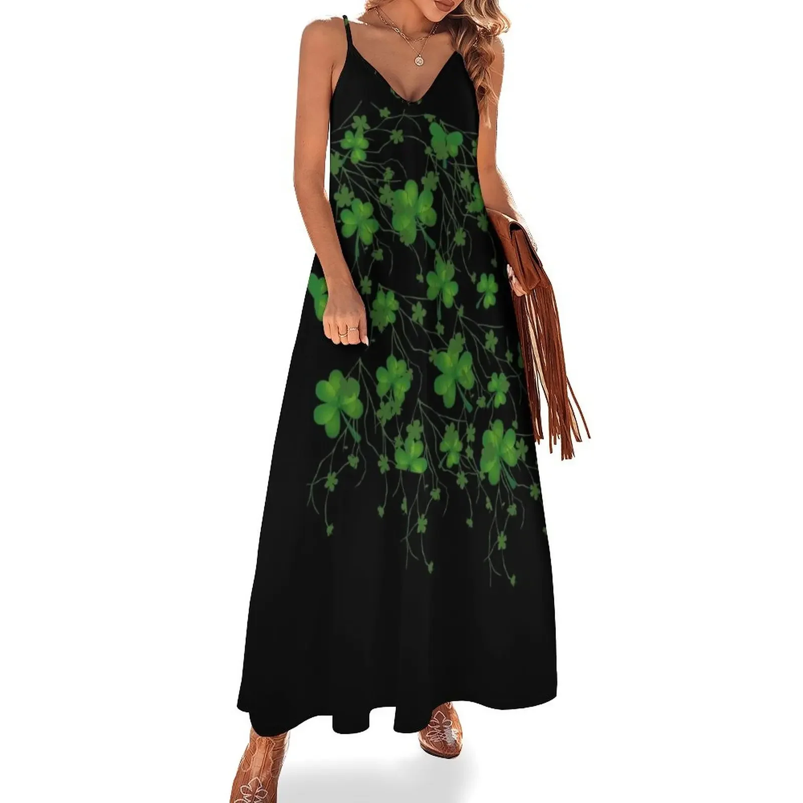 

Shamrock Web Tee/ Dress/ Leggings Sleeveless Dress Women's summer skirt