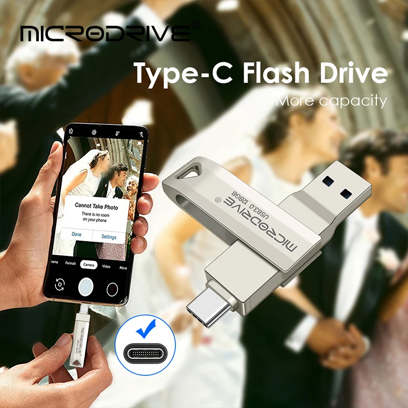 USB3.0 Flash Drives TYPE-C Pendrive 256gb 128gb флешка usb pen drive 64gb metal USB 3 0 stick high speed usb flash