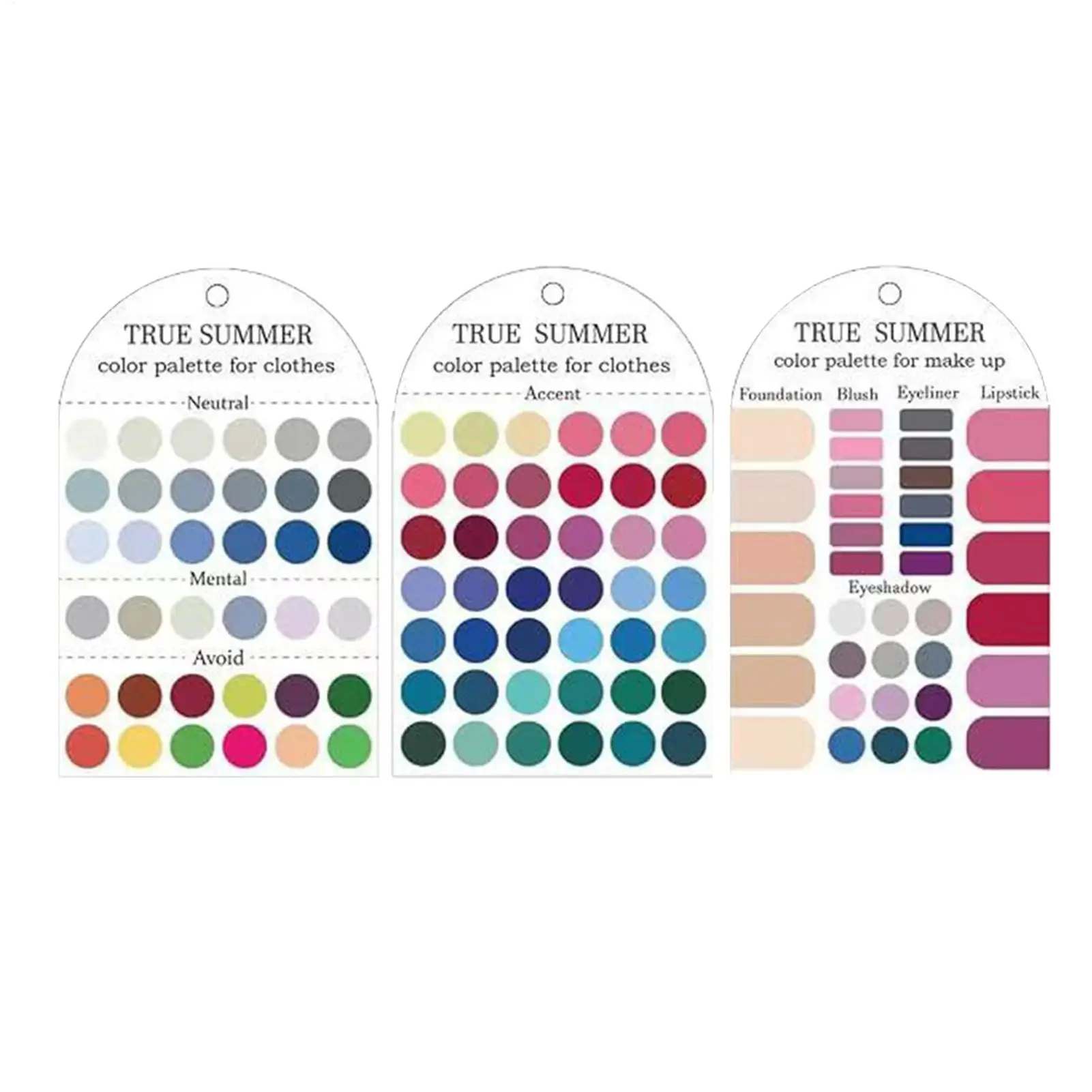 Personal Color Palette Cards Clothes Coloring Analysis Matching Template Portable Color Template Guide for Professional Studio view 2