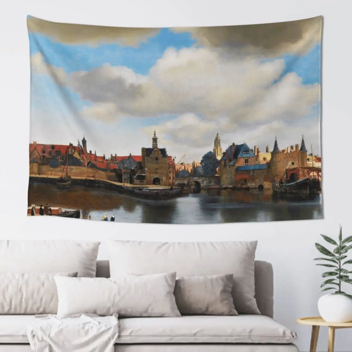 

Johannes Vermeer View of Delft Tapestry Aesthetic Room Decorations Aesthetic Decoration Decorative Wall Tapestry