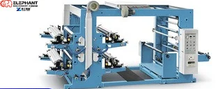 High Speed Automatic 320mm 2 4 6 Colors Uv Label Flexo Printing Machine For Roll To Roll