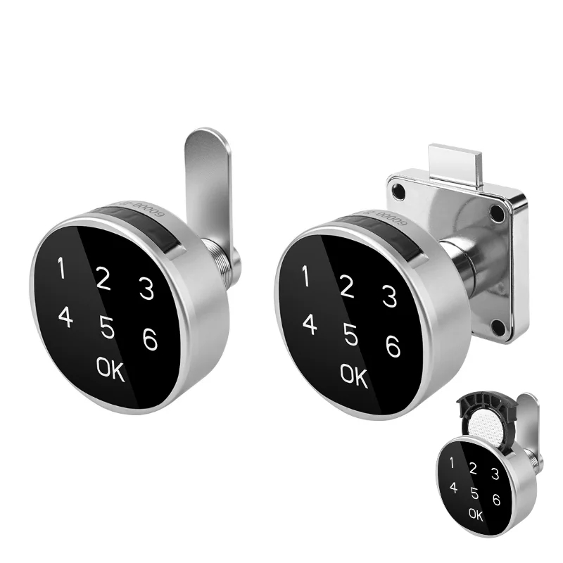 Keyless Touch Keypad Password Cabinet Lock Digital Code Drawer Lock Mailbox Lock Email Cabinet Locks with Emergency Power Port