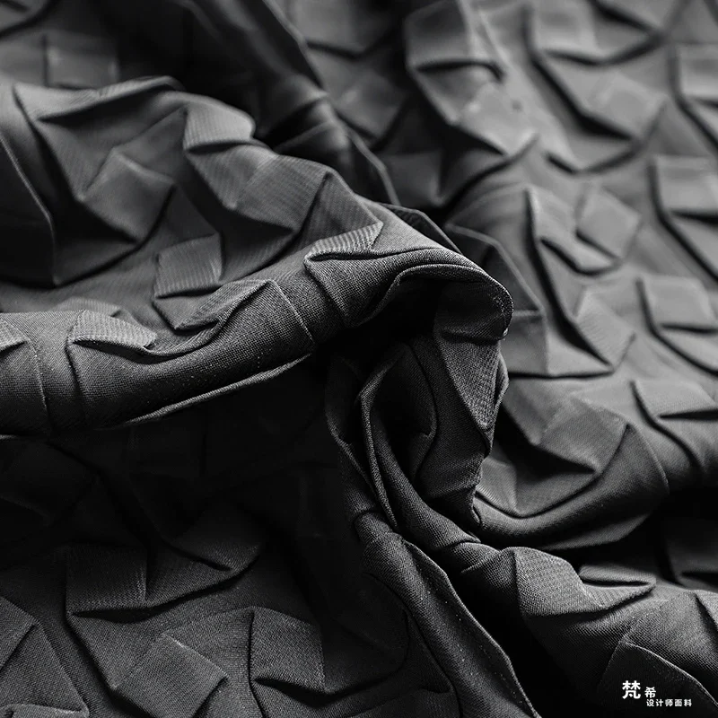 

Плиссированная шифоновая тканая ткань для одежды, платья, креативный модельер, материал для шитья своими руками, ткань ручной работы, оптовая продажа