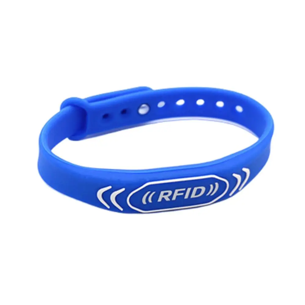 1Pcs 125KHZ EM4305 T5577 5200 Rewritable Waterproof Adjustable Wristband RFID Silicone Band Bracelet Blank Data Keyfob