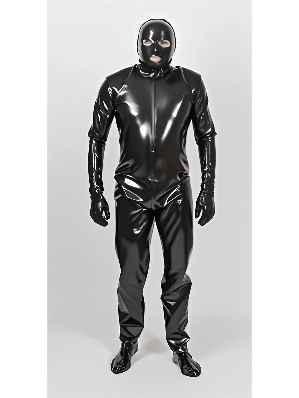

New Latexanzug Latex Rubber Gummi Cosplay Purely handmade sports Catsuit Party