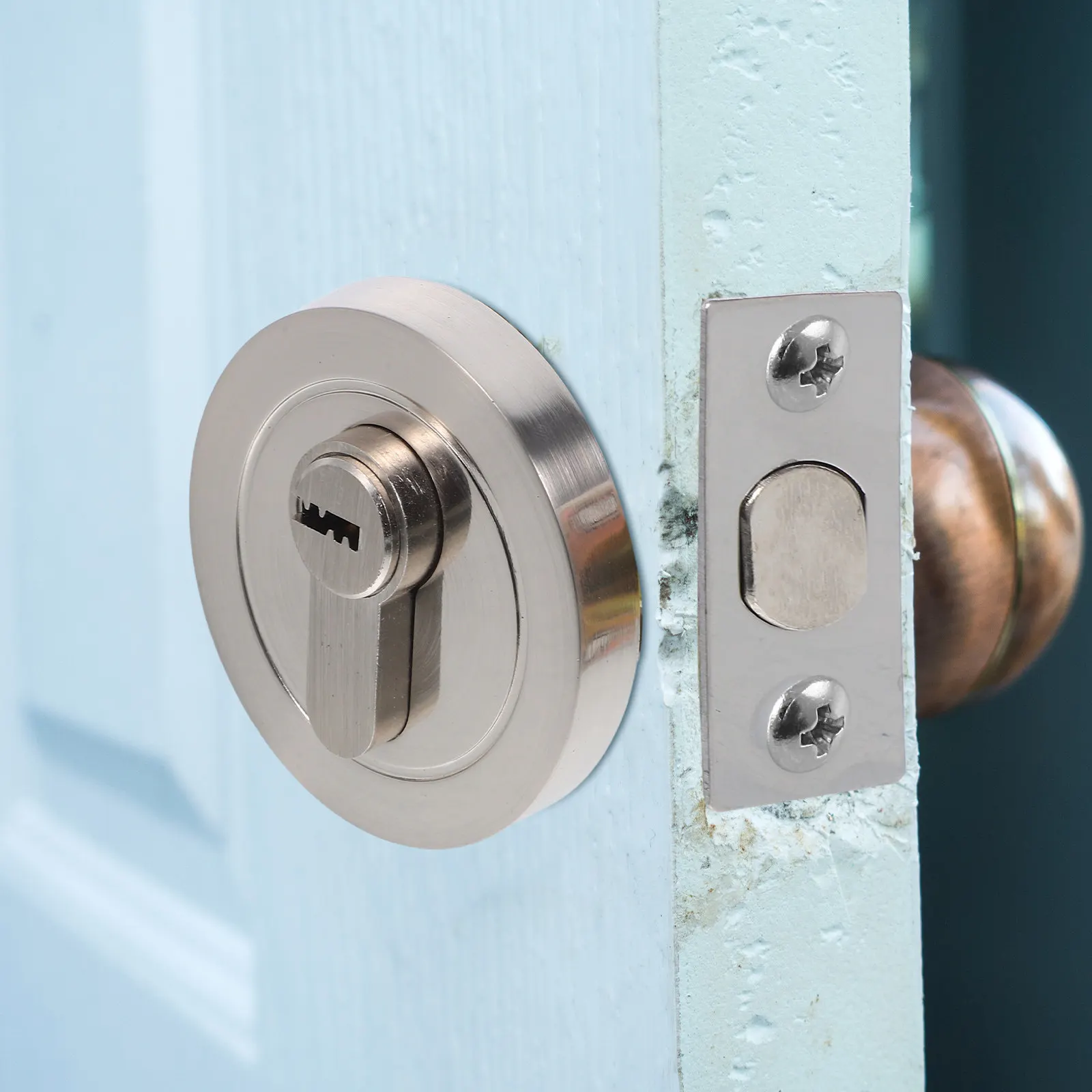

Single Cylinder Deadbolt Zinc Alloy Keyed Door Lock Smooth Surface for Bedroom Bathroom Entry Door Deadbolt Lock