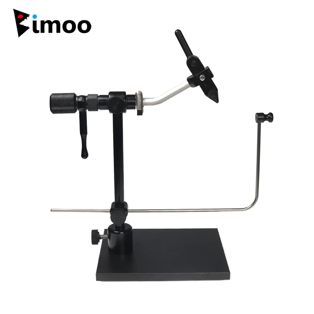 

Bimoo 360° Rotary Fly Tying Vise Tools with Bobbin Cradle for Fishing Fly Lure Baits Jigs Hook Maker Tools for #28 to #4/0 Hooks