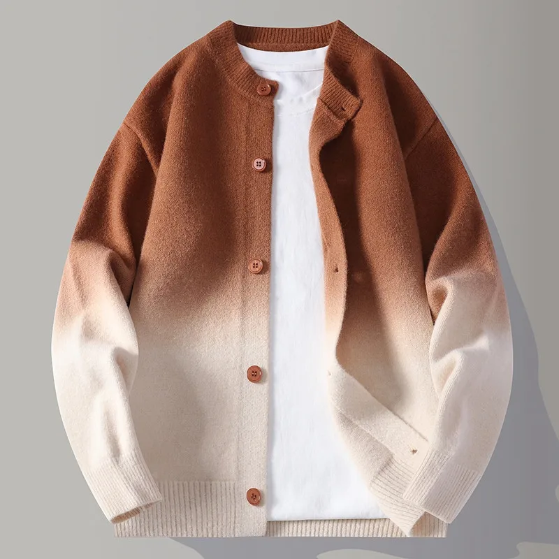 

Autumn Winter New Sle Lightweight Luxury Casual Knitted Cardigan ex Simple Faion Design Versatile Loose Outerwear