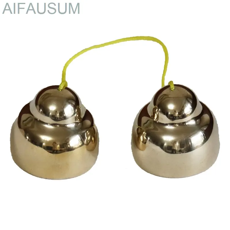 

5.2cm 4.7cm 4.3cm Handmade Hit cymbals Handbells Tibet Buddhist supplies collision bell hand bell tinkle bell