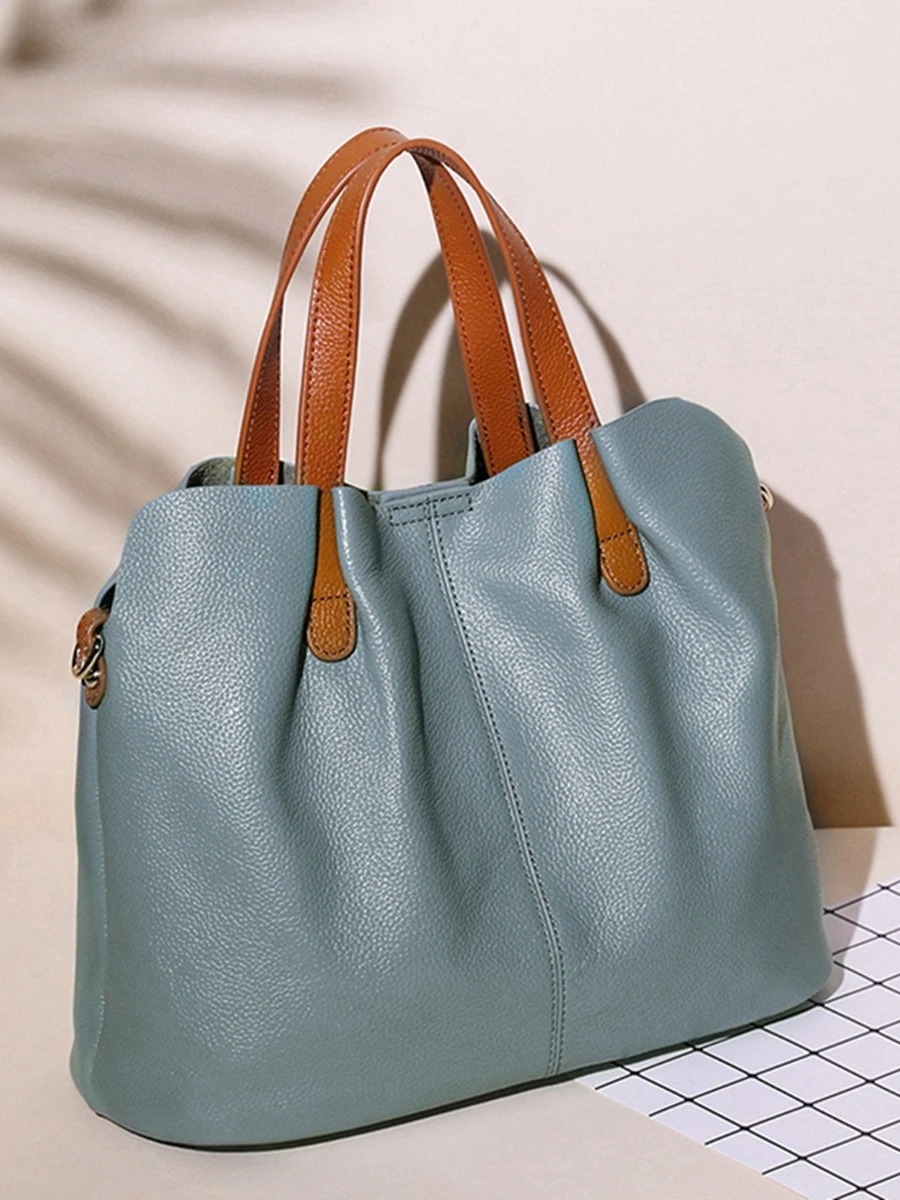 

Женская сумка через плечо из натуральной кожи высшего качества, в форме пельменя, для повседневного использования, мягкая, повседневная, с внутренними отделениями