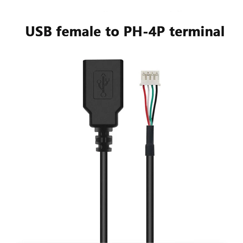 - 1Pc USB To 4P Cable 4P MX1.25 Female To USB 2.0 Terminal Data Female/ Male Cable USB To 4 Pin Data Cable -