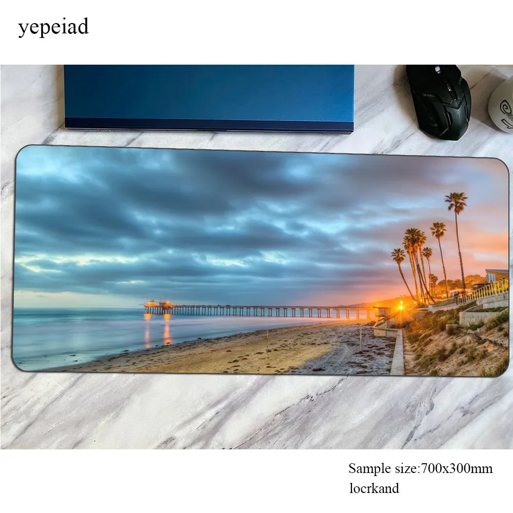 

Beach Palm mousepad cool new 900x400x4mm Computer mouse mat gamer gamepad pc Adorable gaming mousemat desk pad office padmouse