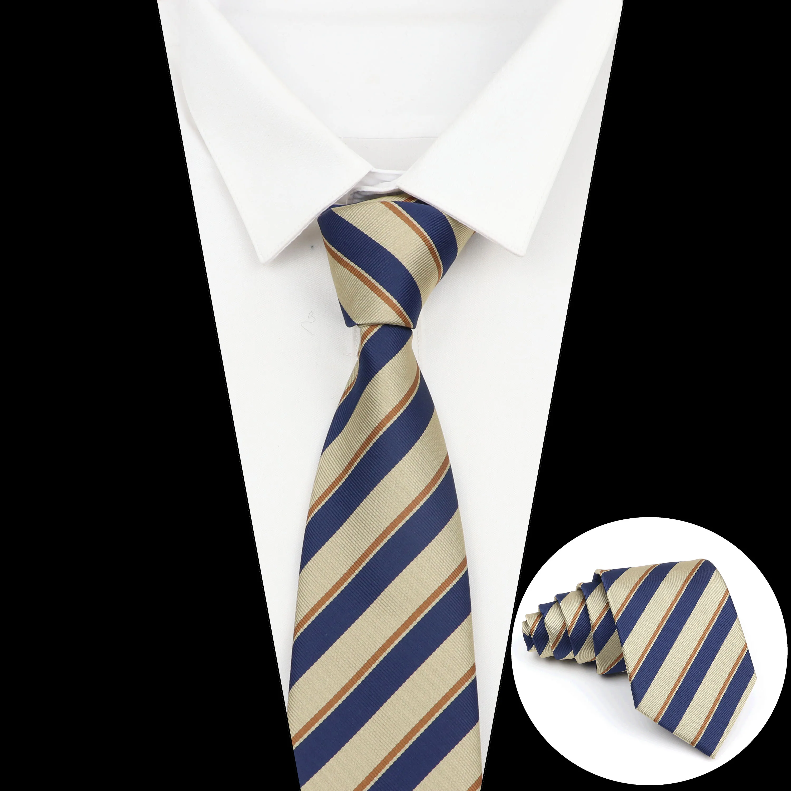 Nieuwe Gestreepte Stropdas Mannen 8Cm Ties Bedrijvengids Nieuwjaar Gift Klassieke Stropdas Kantoor Accessoires Mannen Kostuum Dagelijks Dragen