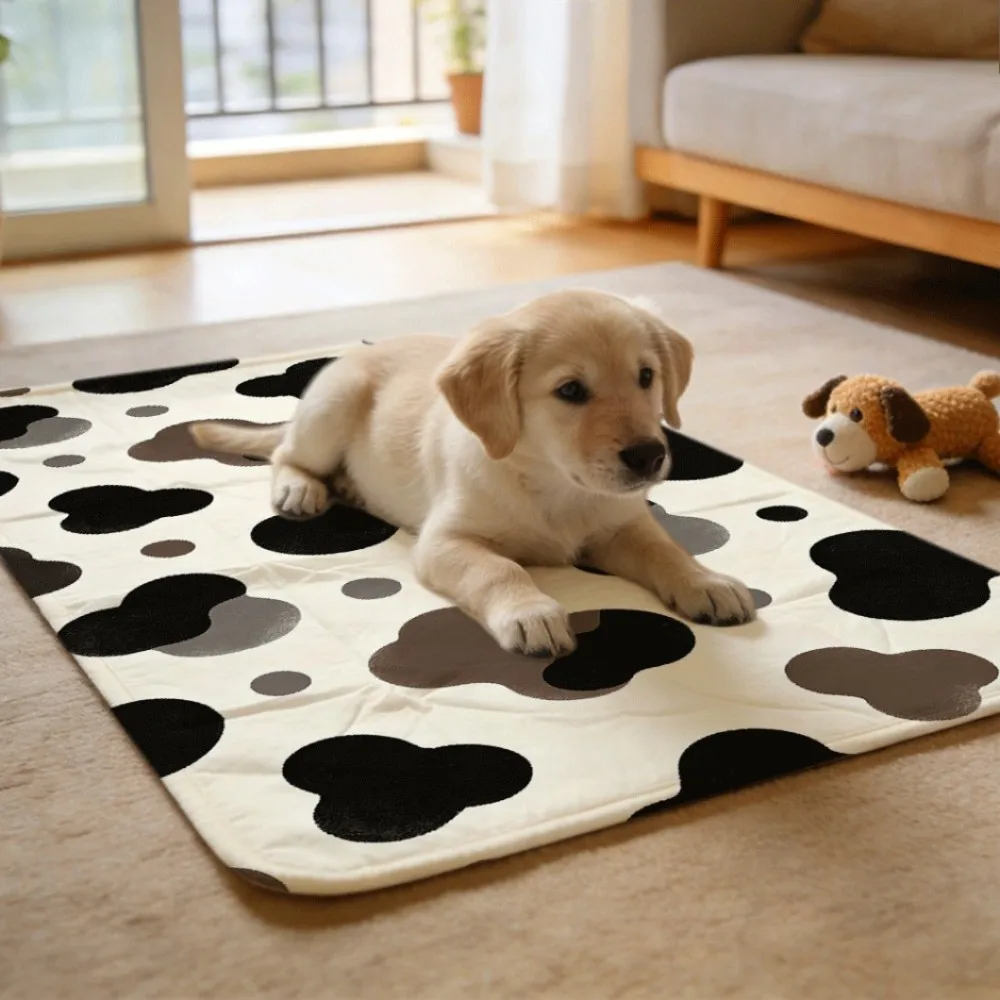 Trendy cloud pattern black brown gray Washable Reusable Pet Training Pads Soft and Comfortable for Pets