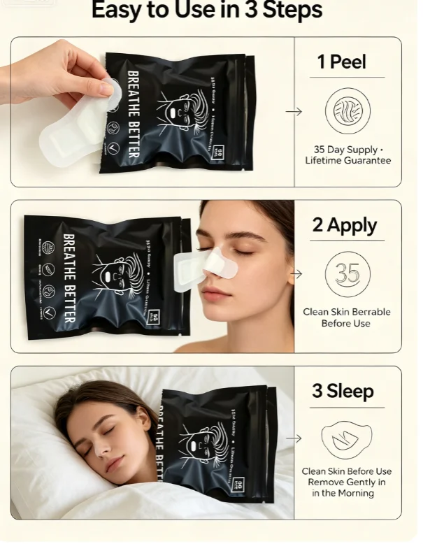Anti Snoring Mouth Tape Comfortable Sleep Aid