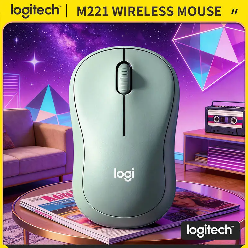 

Бесшумная оптическая мышь Logitech M221 — USB, Plug-and-Play, 1000 DPI, 75 г, портативная, подходит для ежедневного использования профессионалами и студентами