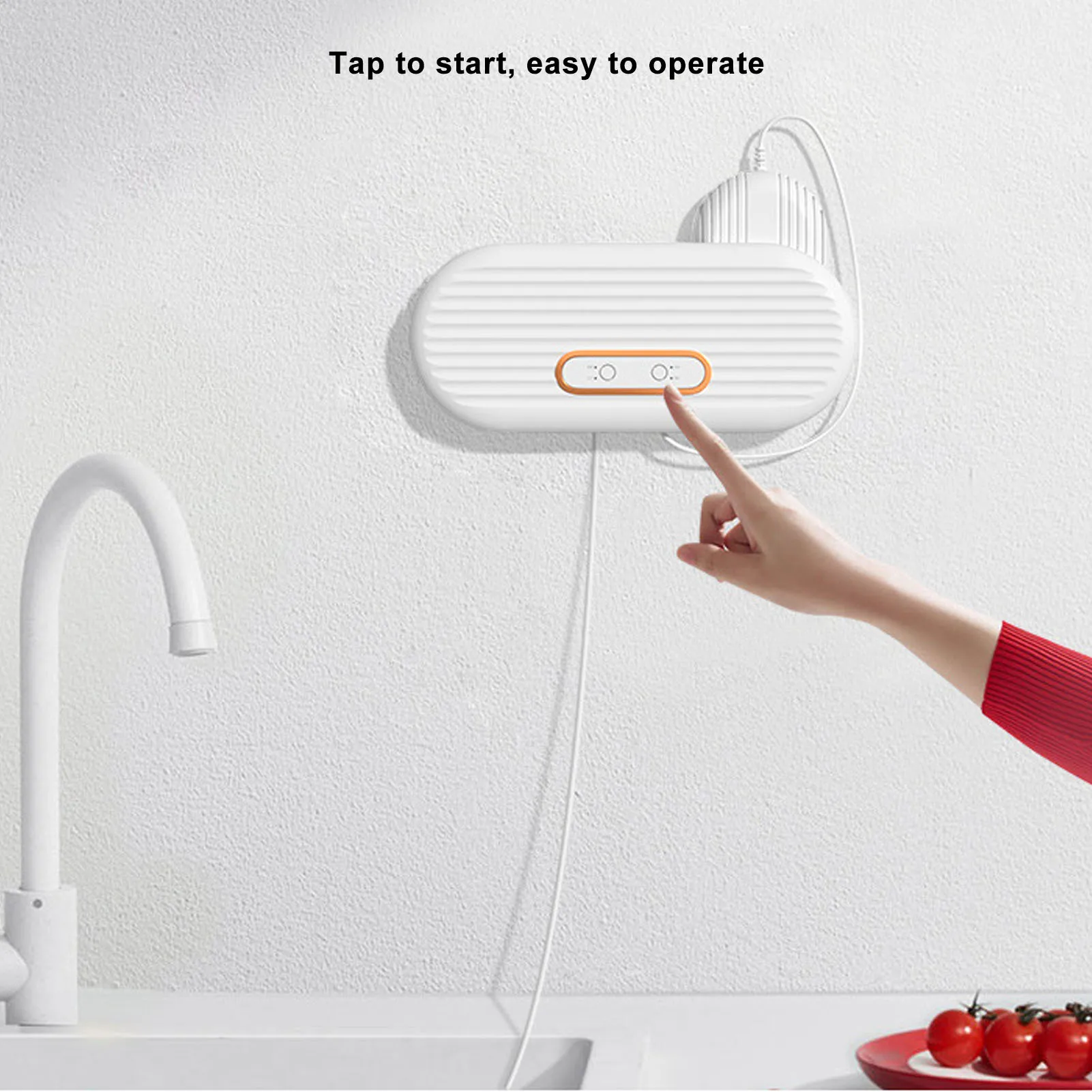 Machine à laver les fruits et légumes alimentée par USB, double chambre murale, 4 Modes de nettoyage, dispositif de nettoyage des légumes