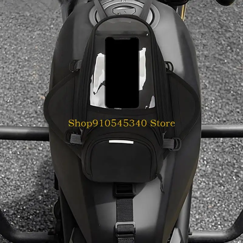 U2JA Motorcycle Bag with Clear Phone Window for Daily Rides
