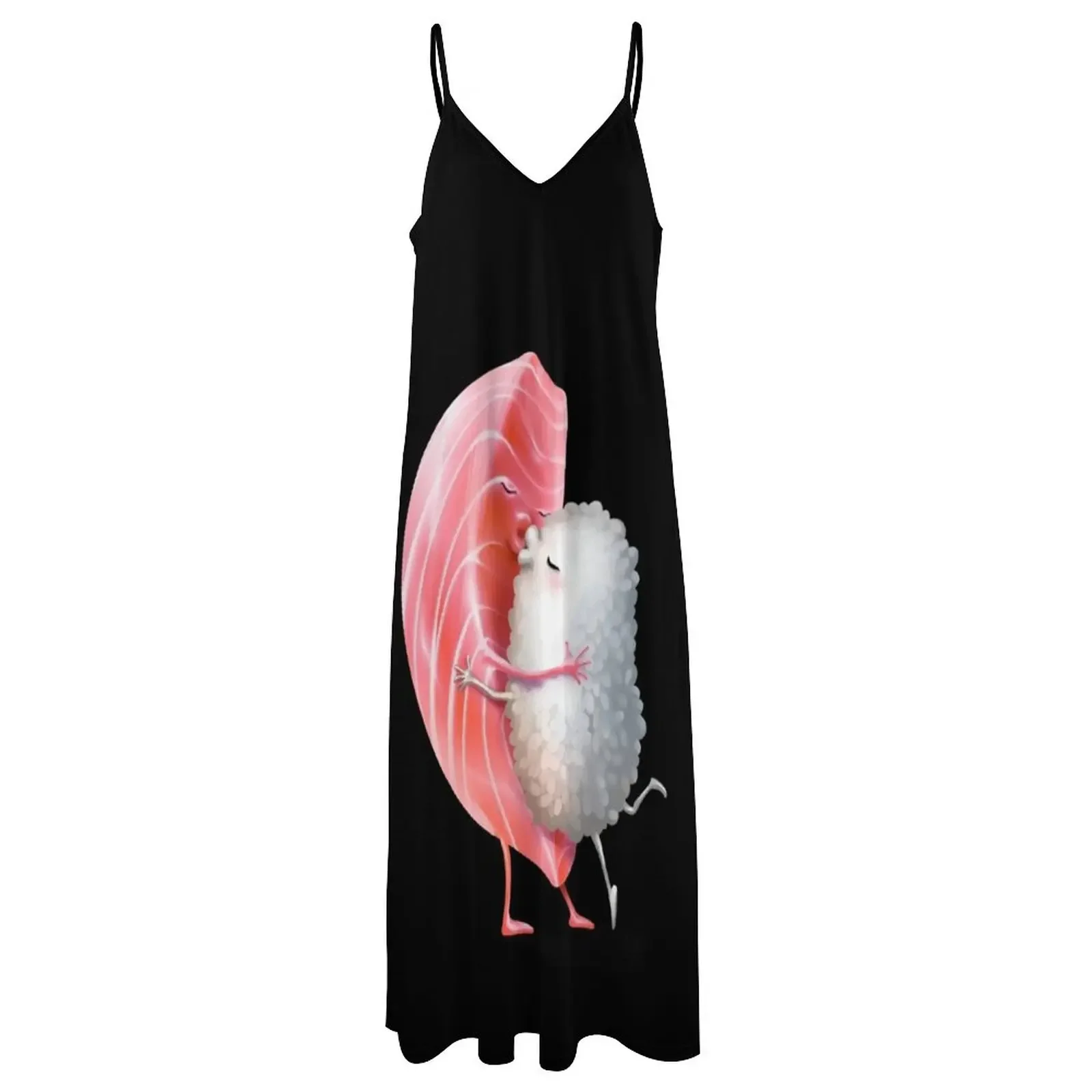 Romantic Maguro Sushi Hug and Kiss Sleeveless Dress Prom gown women's elegant loose dresses