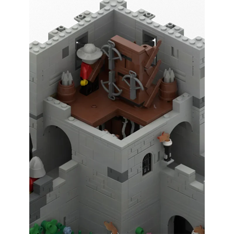 MOC The Highstone Fortress Discuting Kingdom Street View Castle importer décennie ks, Model Toys, Bricks, Adult, Children's Gift