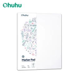 Ohuhu Double Sided Marker Pads Art Sketchbook Bleedproof Glue-Bound Sketching Book for Alcohol Markers Drawing Notebook School