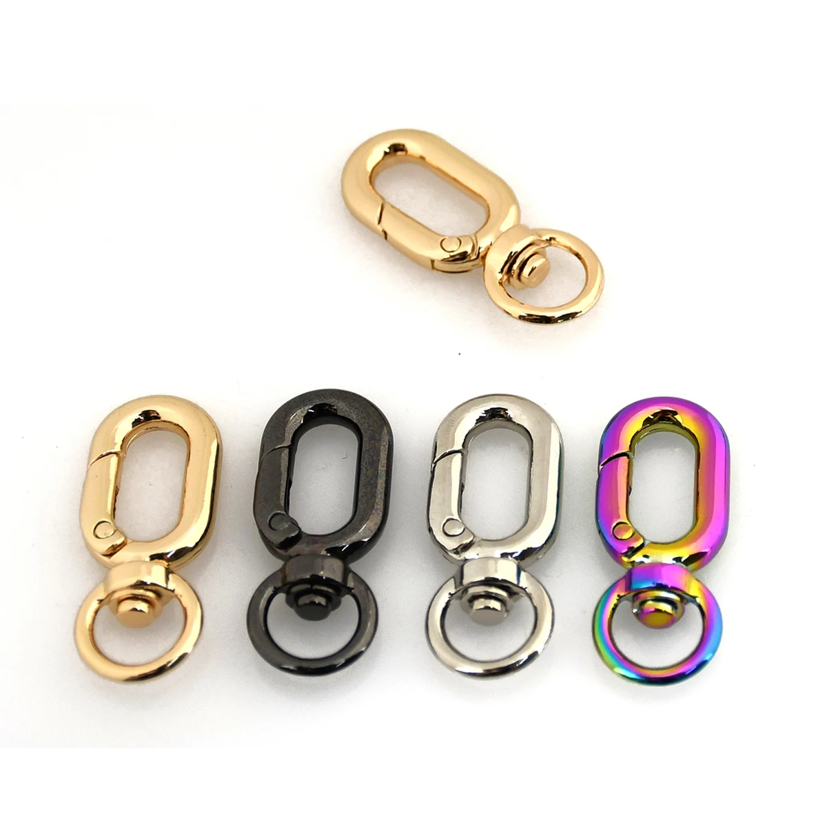 1pcs Metal Snap Hook Fashion Hang Buckle for Webbing Leather Craft Bag Strap Belt Garment Luggage DIY Accessory 10mm