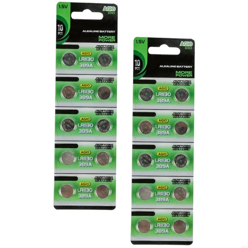 10/20Pieces AG10 LR1130 Alkaline Batteries 1.55V Alkaline Button Batteries For Remotes And Watches Accessories Calculator Toys
