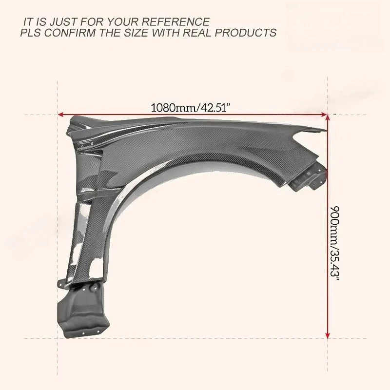 ل ألياف الكربون 14-18 امبريزا WRX VAB VAF VRS Arising II الجبهة الحاجز 2 قطعة #2