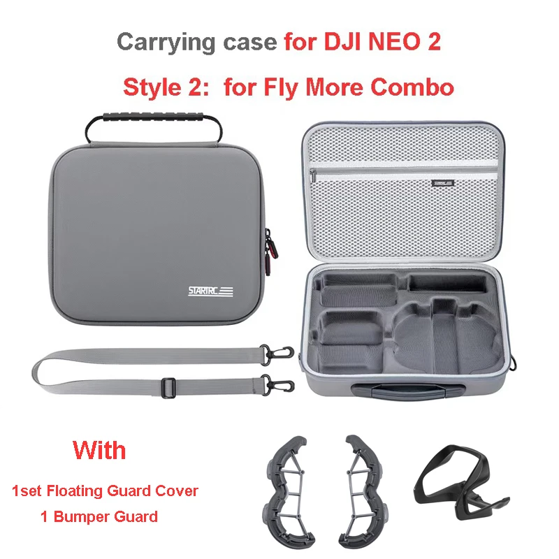 Draagtas Reisschoudertas voor DJI Neo 2, Fly More Combo Drone-accessoires Opbergtas PU draagbare handtasdoos