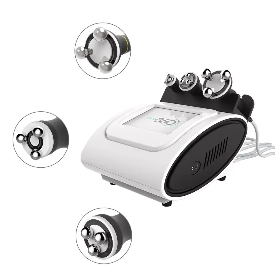 2024 3 In 1 360 Rotation Roller Led Light Body Slimming Massage Machine 3D Roller Face Massage Face Lifting Slim Machine