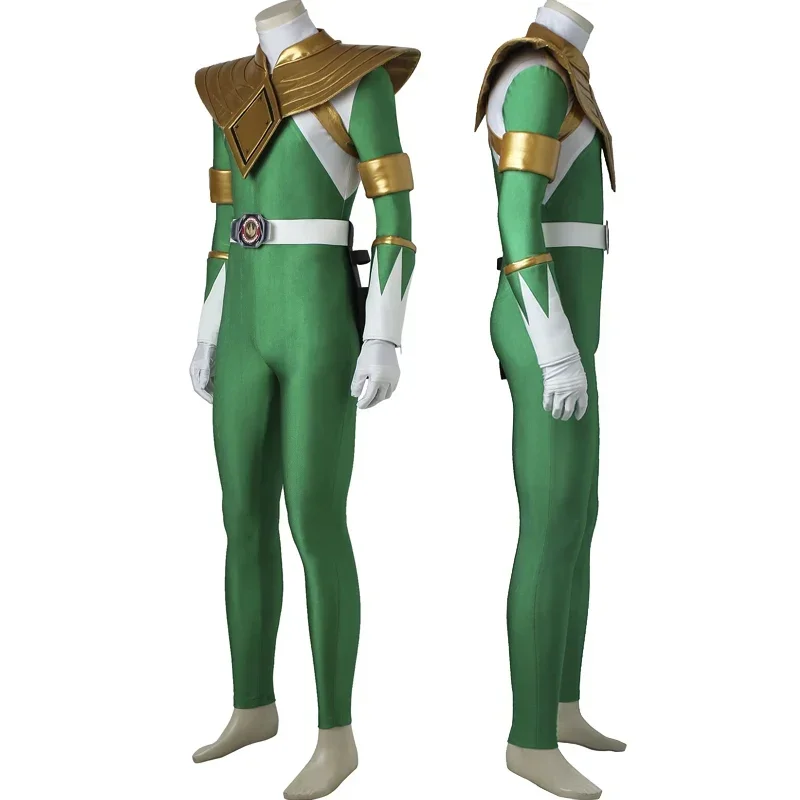 Green Tommy Cosplay Costume Bodysuit Armor Belt Boots Full Set and Individual Items Are Sold Mighty Suit for Man Custom Size