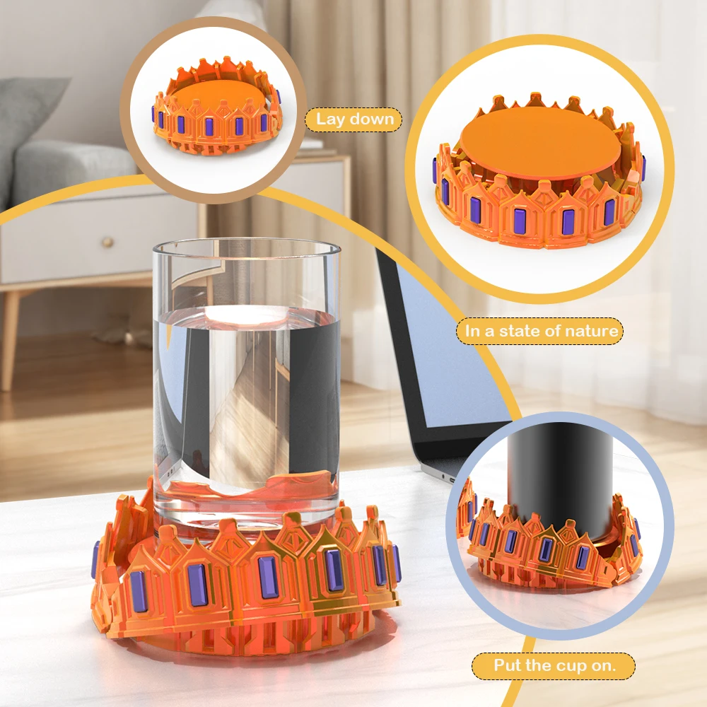 قواعد أكواب Game of Thrones King's Crown مناسبة لغرف المعيشة وطاولات الطعام والمكاتب المكتبية وما إلى ذلك #3