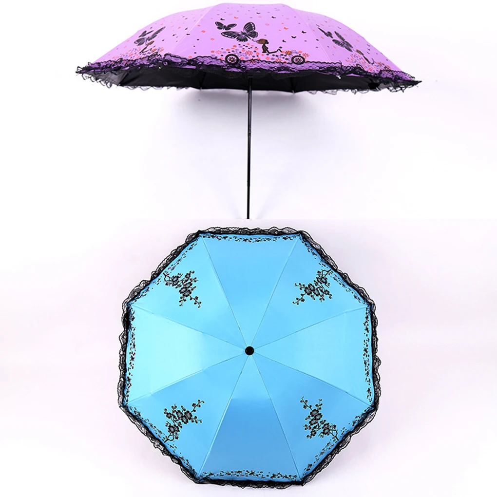 Stylish And Functional Lace Side Umbrella For Any Occasion Small Size Portable Sun Umbrella