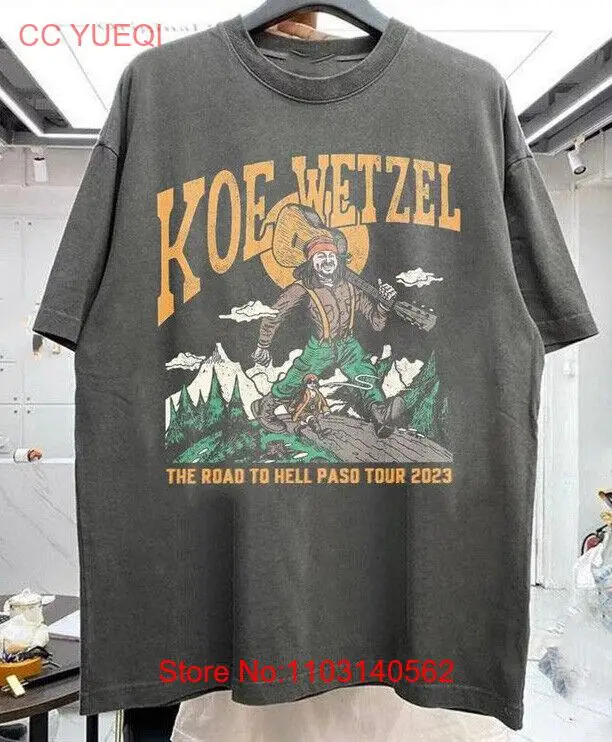 Vintage Koe Wetzel Concert 2023 Black 100% Cotton Size S-4XL Shirt PP257