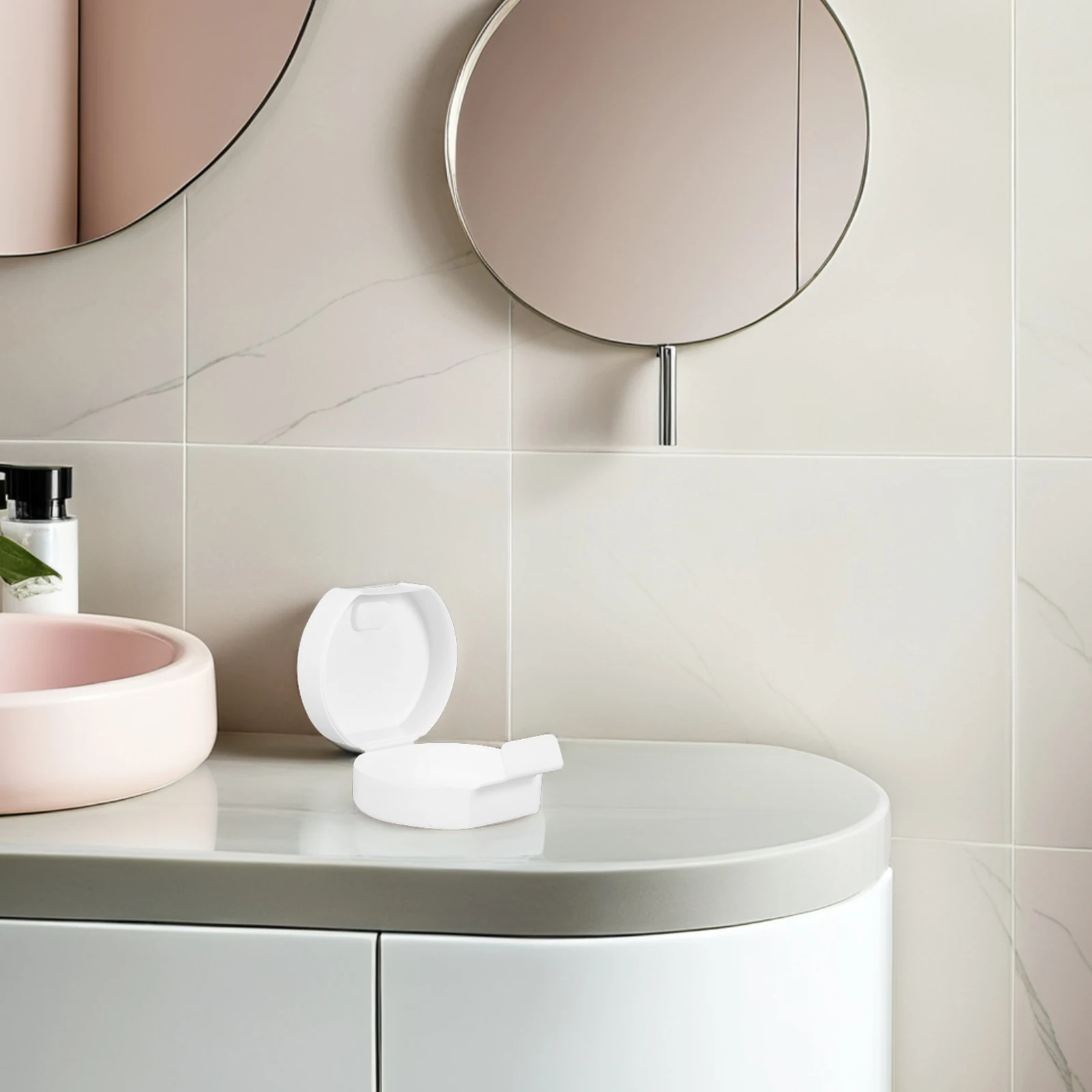 

Premium Portable Box Waterproof Sealed Travel Soap Holder Soap Dish For Gym Outdoor Activities White