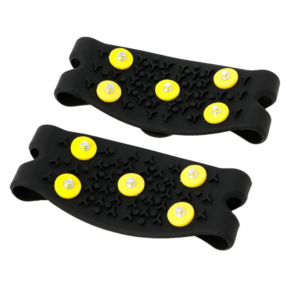 

2 set 2 Sets Snow Spiked Covers Anti-Slip Outdoor Climbing Equipment Ice Snow Mountaineering Fishing Replaceable Nail Claw