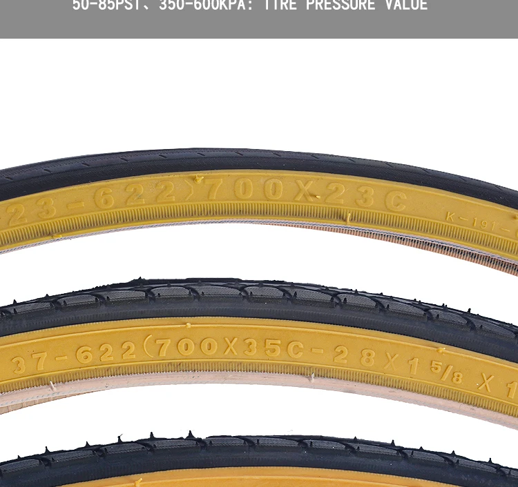 Kenda 700C Bicycle Tire 700x23C 25C 28C 32C 35C K191 K193 Ultralight Yellow Side Tyre Pneu Bicicleta Road Bike Tires