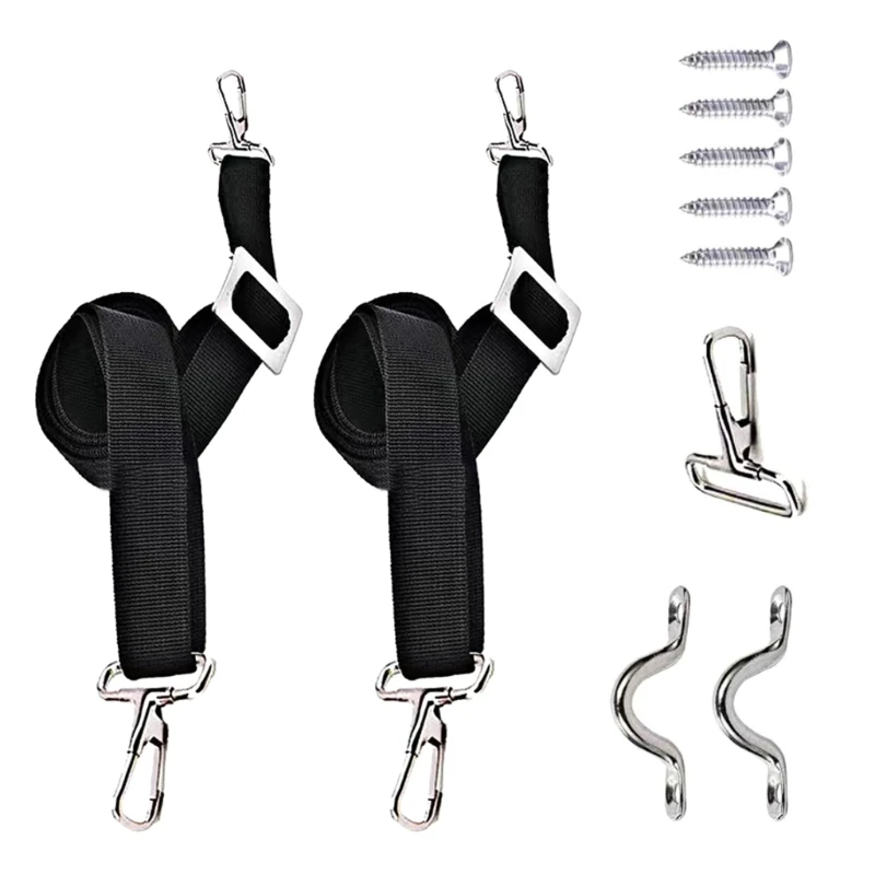 Adjustable Bimini Top Strap Pad Eye Straps with Hook for Canopy Canoe Dropship