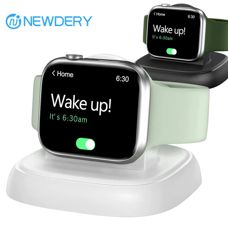 NEWDERY Charger Stand for Apple Watch USBC Fast Wireless Charger Station Portable,Travel,Magnetic,One Step Fast Charging,for iWatch Series 11/10/9/8/7/6/Ultra/5/3/2/SE
