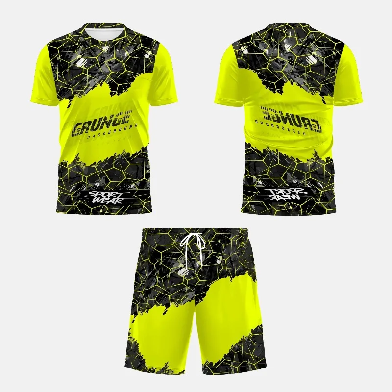 2025 Summer New Men's Sportswear 3D Printed Casual Lightweight Breathable Men's Fashion Short Sleeve Shorts Set