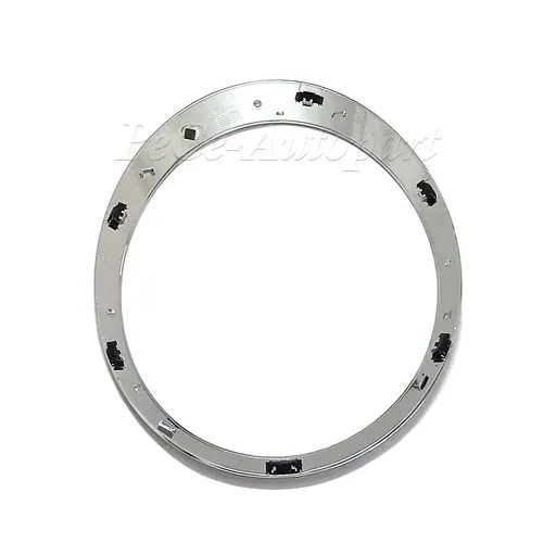 Imagen 2 del producto Marco de faro de coche chapado en negro brillante/plateado para MINI Cooper S R56 R57 R55 Clubman 2007-2015 51137149905 51137149906