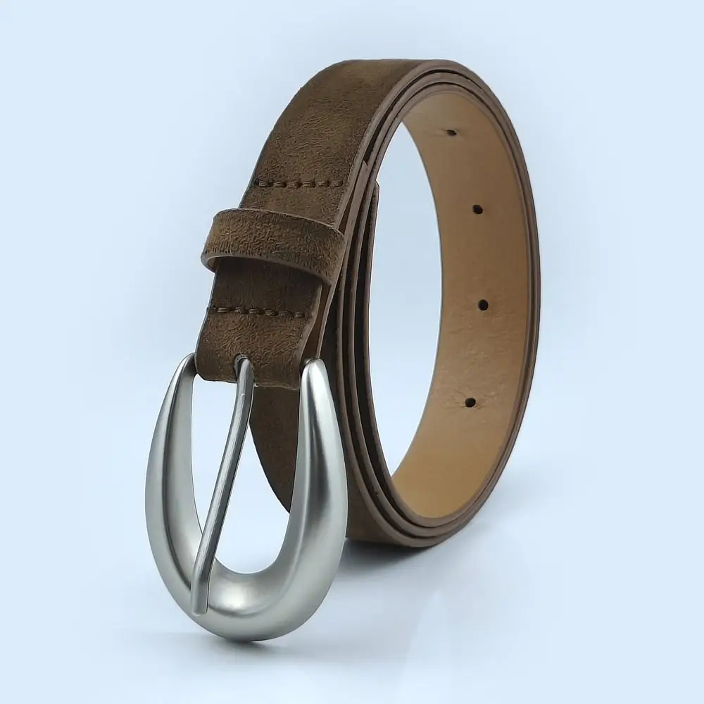 

Trendy Pin Buckle Suede Leather Belt Luxury Design Versatile Women Waist Belt PU Waistband Coat Skirt Decoration