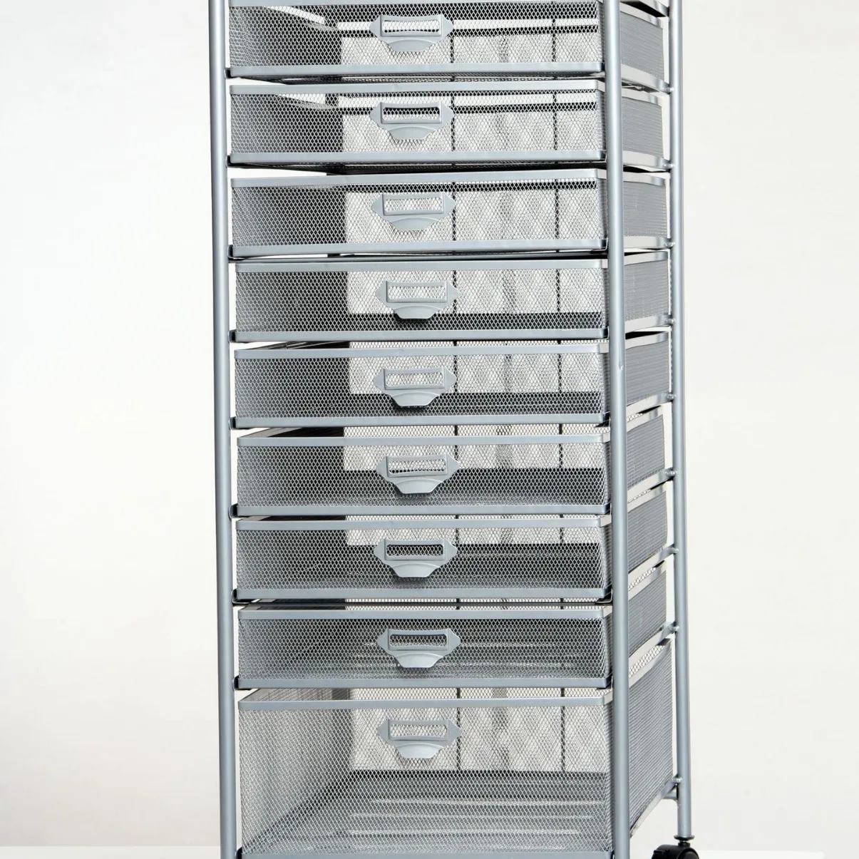 No Installation A4-9 (10) Movable Iron Cart  Rotatable Storage Organizing Rack Carbon Steel File Holder Bookshelf Kitchen Stands