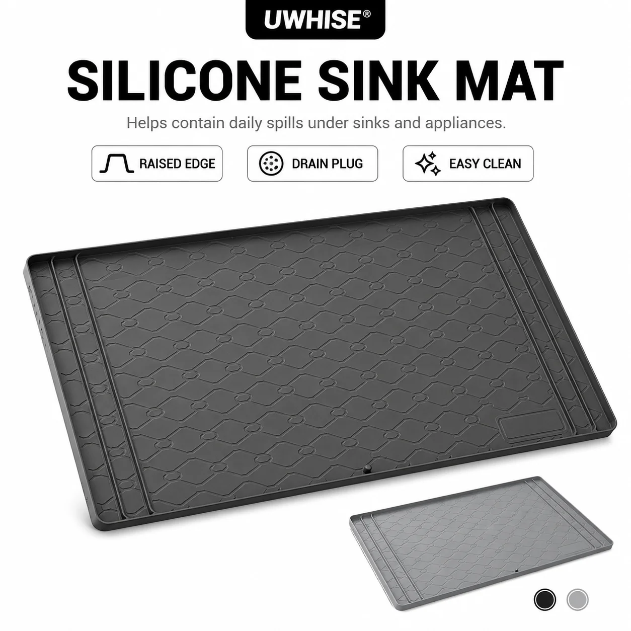 Coffee Equipment Tray - Uwhise Tapis Extra Large Sous Évier,