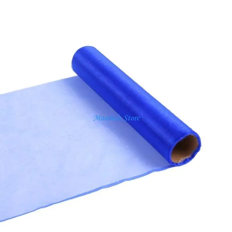 

U2JC 1 Roll Flower Wrapping Gauze Yarn DIYs Scrapbooking Decoration Wedding Gift