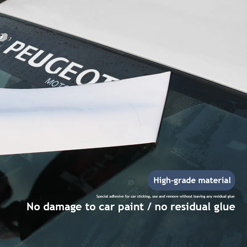 Car Accessories Front Rear Windshield Decoration Stickers For Peugeot 107 206 307 308 207 3008 208 407 508 5008 301 406 408 4008