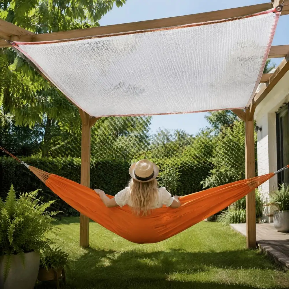Sun Shade Cloth White Shade Cloth Garden Cover Plant Sun Protection Mesh Tarp with Grommets Outdoor Greenhouse Patio Sunshade