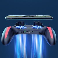 #818L Double Fan Cooling Mobile Phone Gamepad Controller Suitable for Pubg Games and Movies (Black)