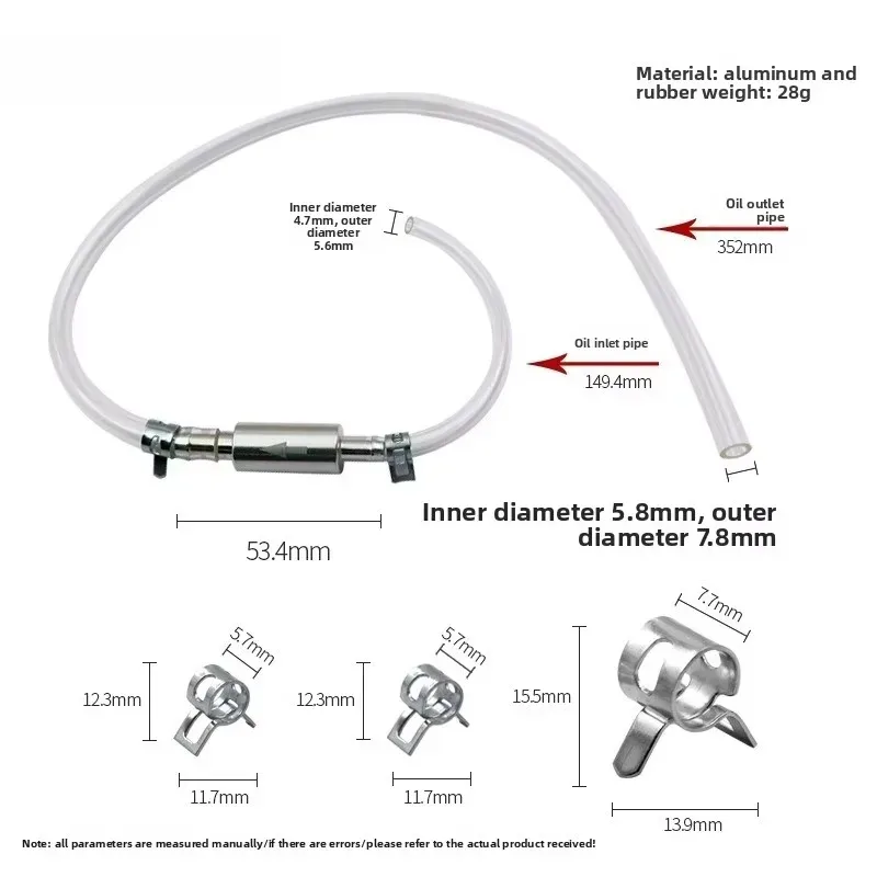 Car Motorcycle Brake Bleeding Oil Change Pump Bleeder Fluid Hose Hydraulic Clutch Valve Tube Set Pit Dirt Bike Accessories image 3